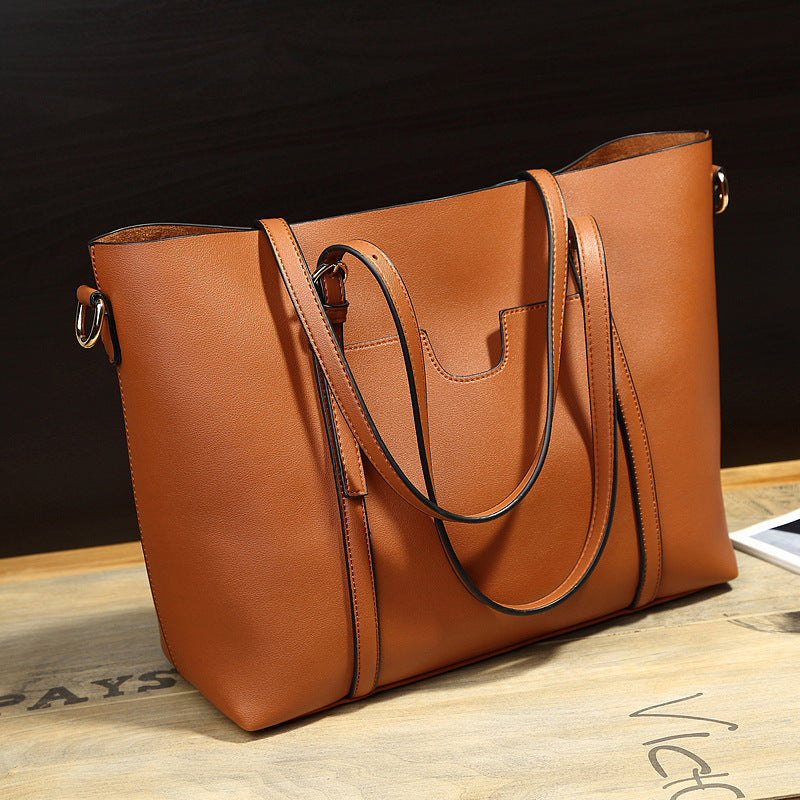 Bolso Cubo de Hombro Estilo Retro para Mujer