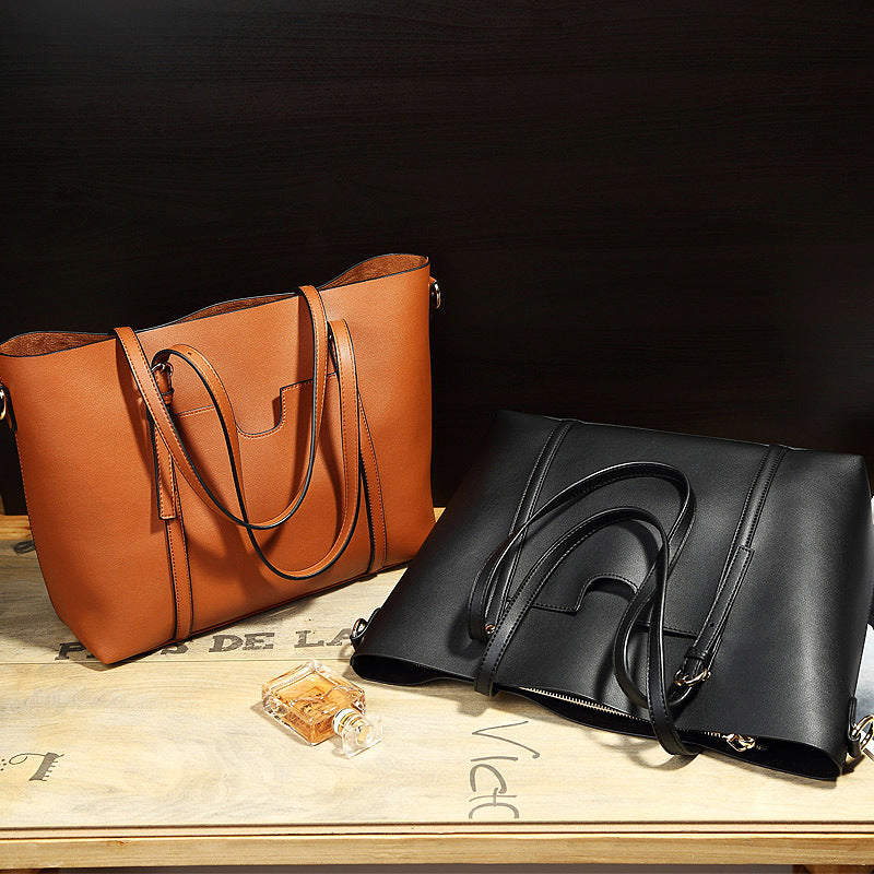 Bolso Cubo de Hombro Estilo Retro para Mujer