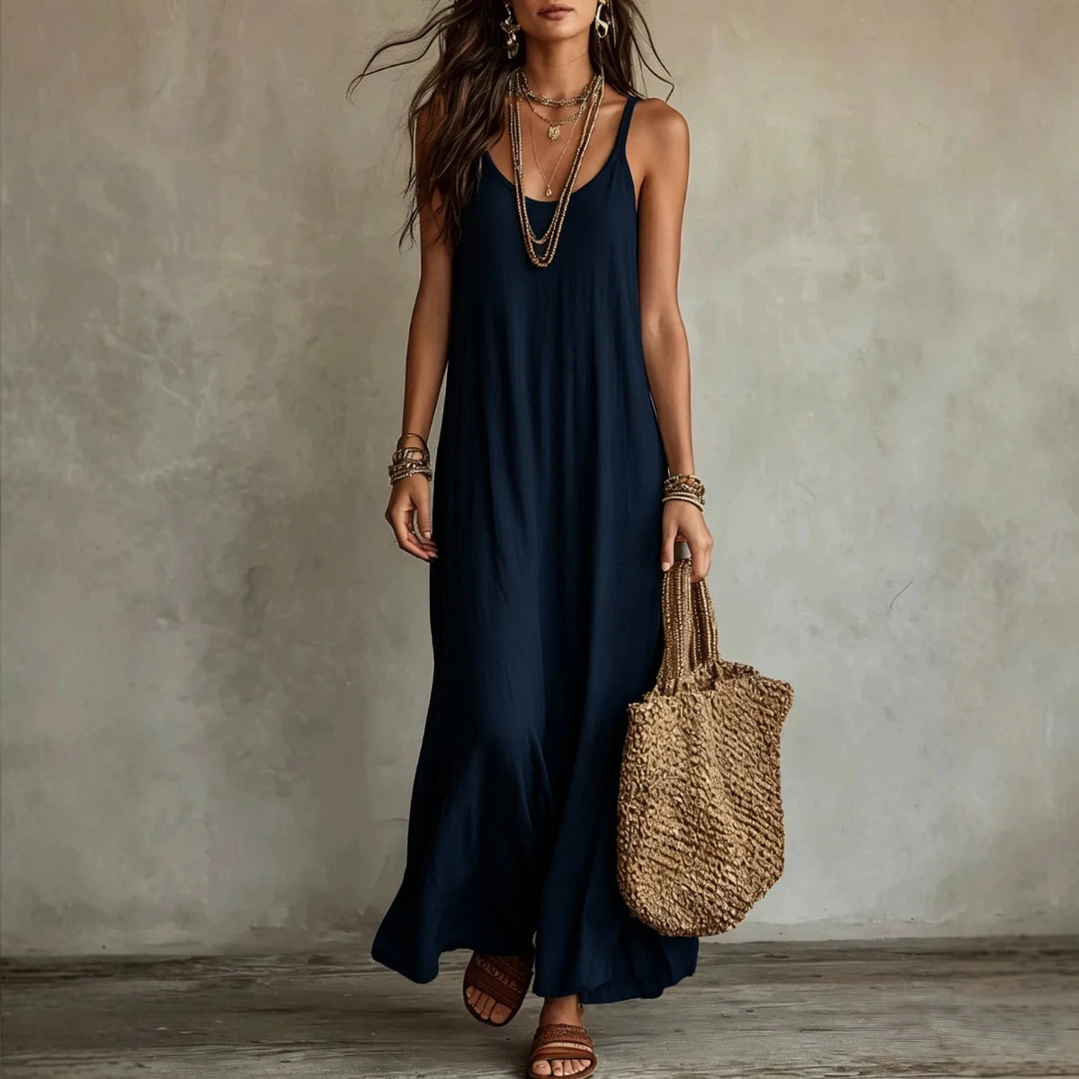 Abril | Vestido Largo Boho de Tirantes
