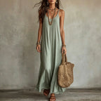 Abril | Vestido Largo Boho de Tirantes