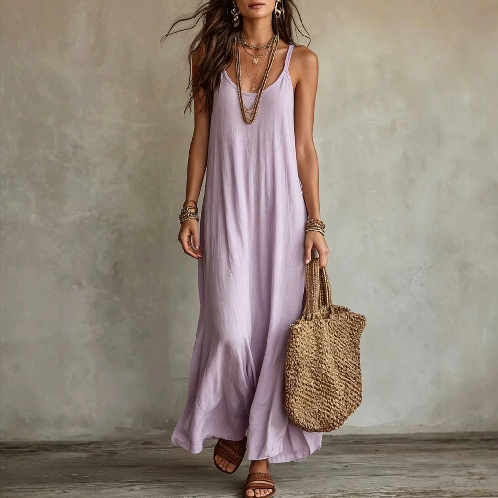 Abril | Vestido Largo Boho de Tirantes