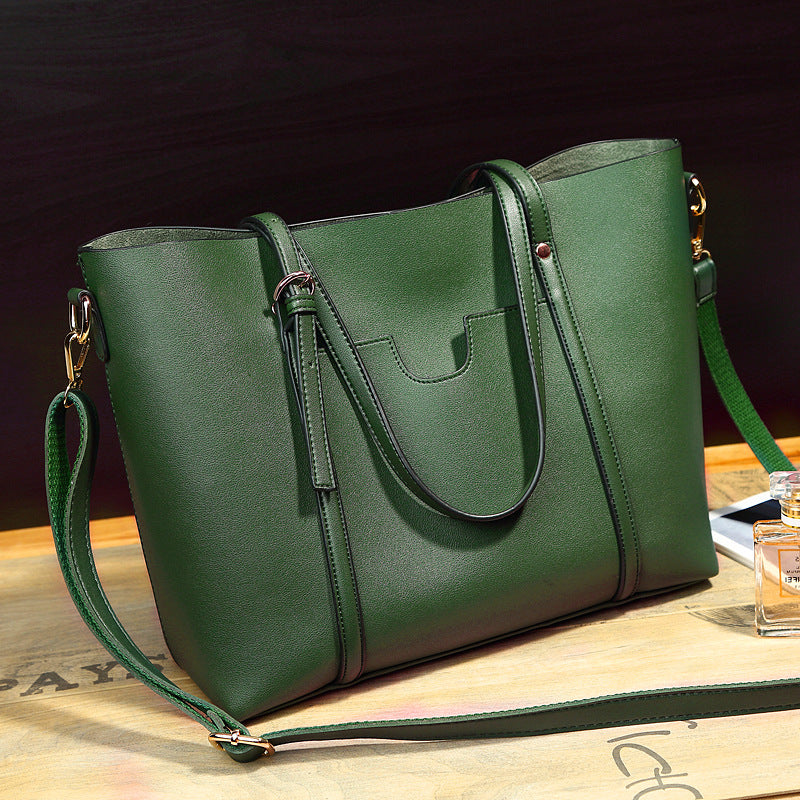 Bolso Cubo de Hombro Estilo Retro para Mujer