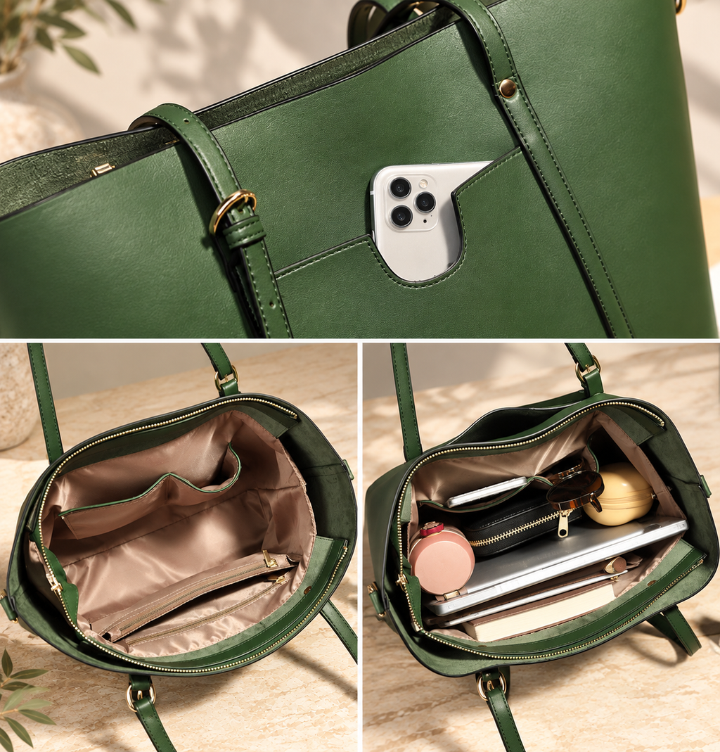 Bolso Cubo de Hombro Estilo Retro para Mujer